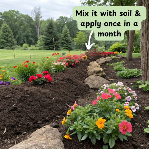 How to apply vermicompost to flower bed